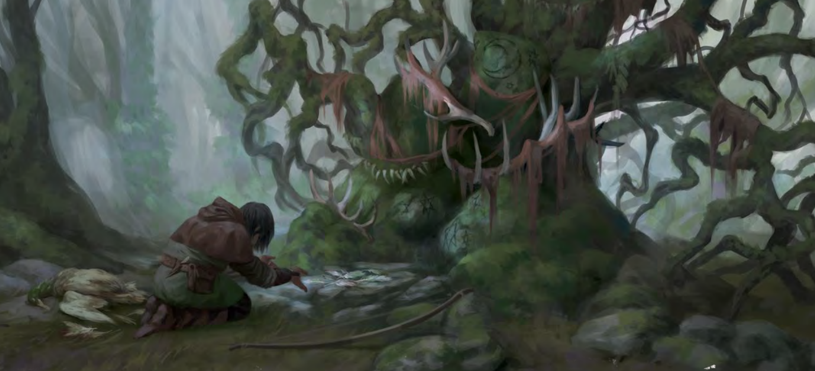 This is Xanathar, the famous beholder villain from Forgotten Realms, and a  band of adventurers bargaining with him. There's also Xanathar's pet fish  Sylgar, as well as its minions Nihiloor and Ott… |, image size:1507x687